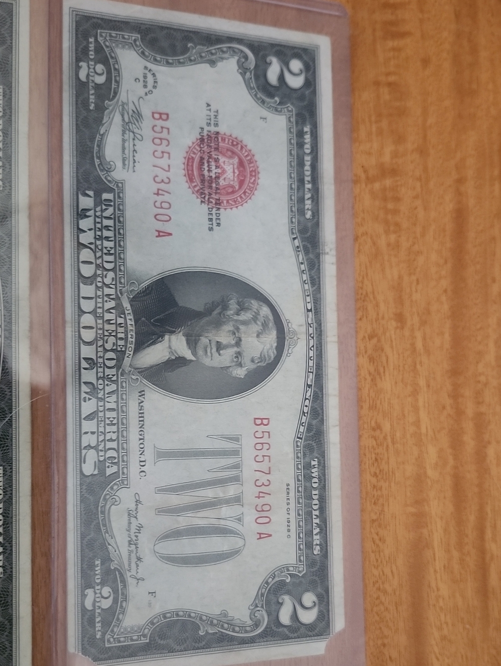 Three Two Dollar Bills, 1928C, 1953A, 1963 - Picture 2 of 12